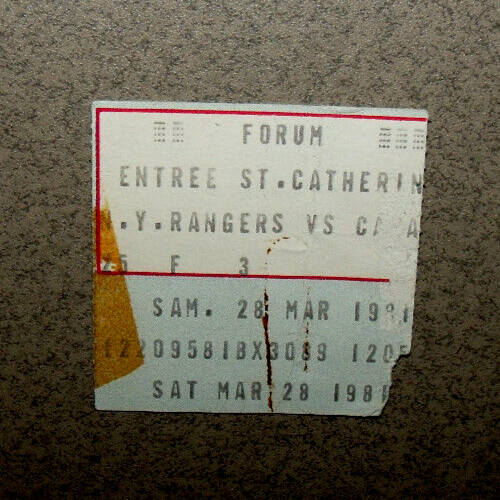 Montreal canadiens 1981 - montreal, 3/28/1981